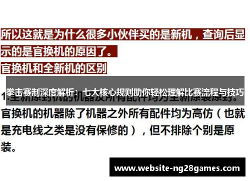 拳击赛制深度解析：七大核心规则助你轻松理解比赛流程与技巧